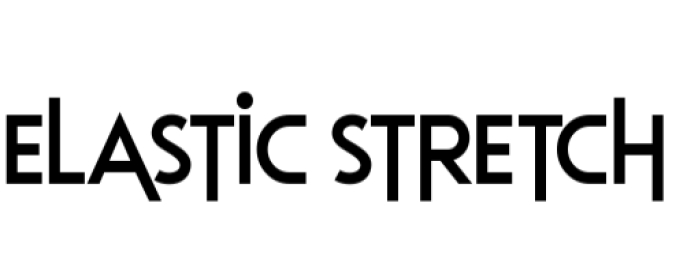 Elastic Stretch Font Preview