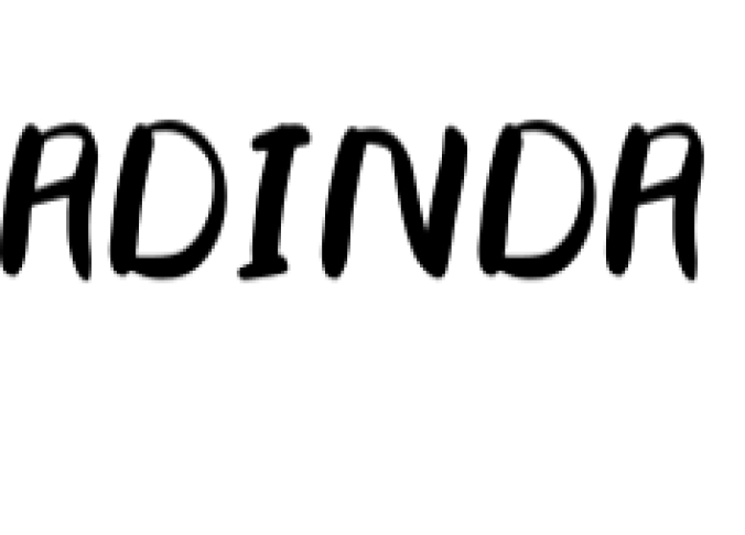 Adinda Font Preview