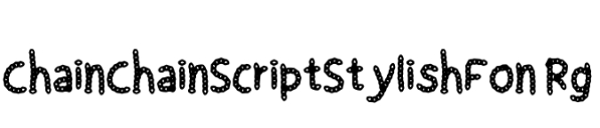 Chain Chain Font Preview
