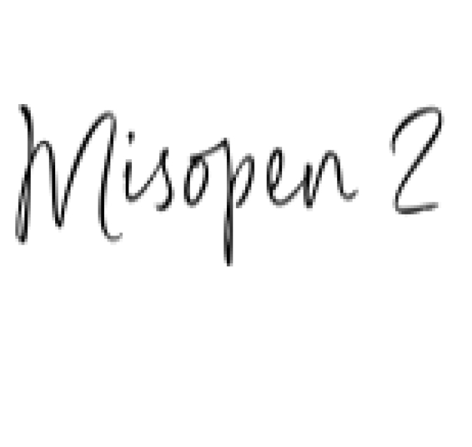 Misopen Font Preview