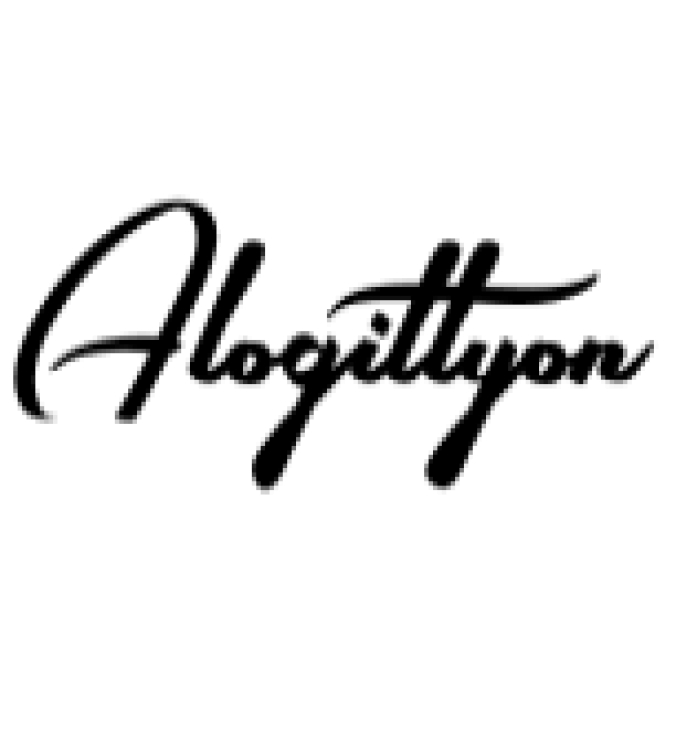 Alogittyon Font Preview