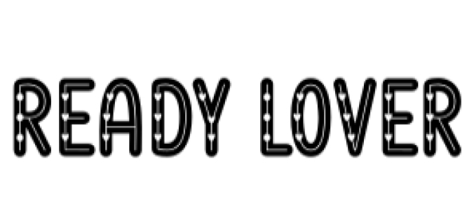 Ready Lover Font Preview