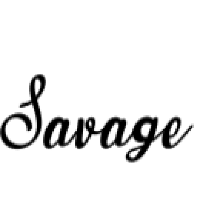 Savage Font Preview