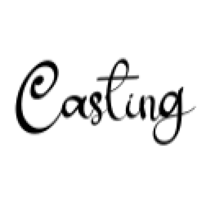 Casting Font Preview