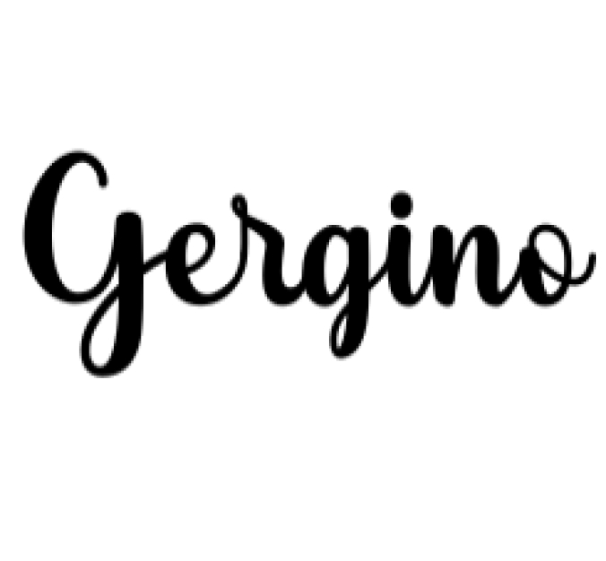 Gergino Font Preview
