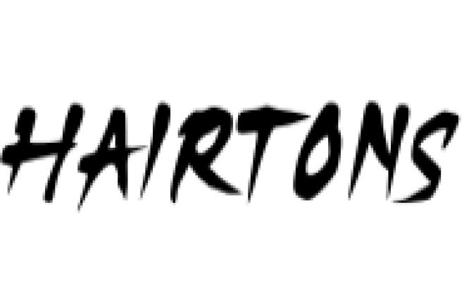 Hairtons Font Preview