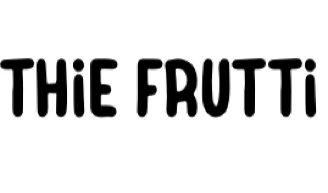 Thie Frutti Font Preview
