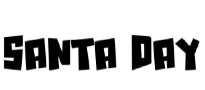 Santa Day Font Preview