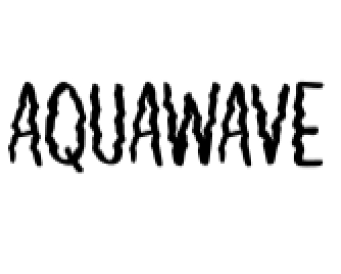Aquawave Font Preview