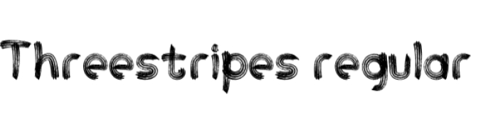 Threestripes Font Preview