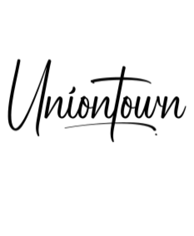 Uniontown Font Preview
