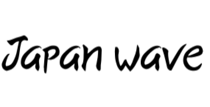Japan Wave Font Preview