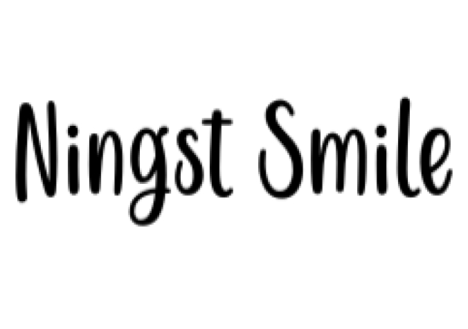 Ningst Smile Font Preview