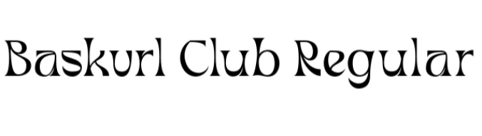 Baskvrl Club Font Preview