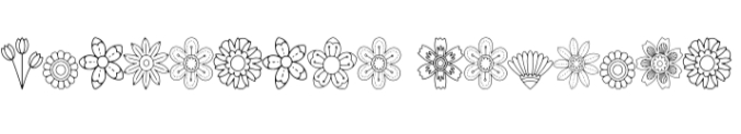 Flowerose Font Preview