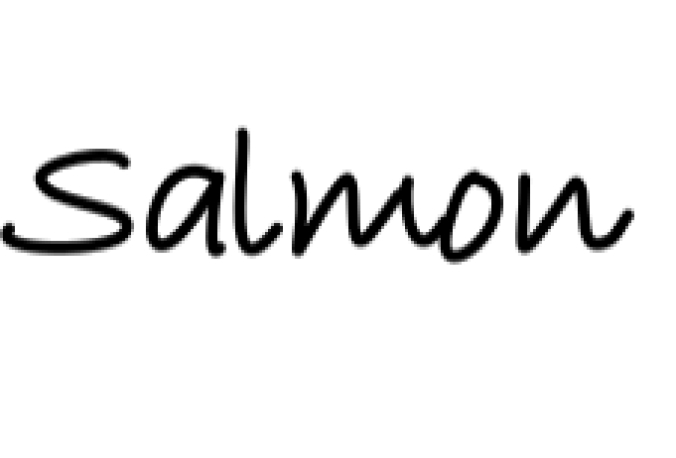 Salmon Alaska Font Preview