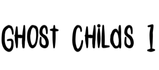 Ghost Childs Font Preview