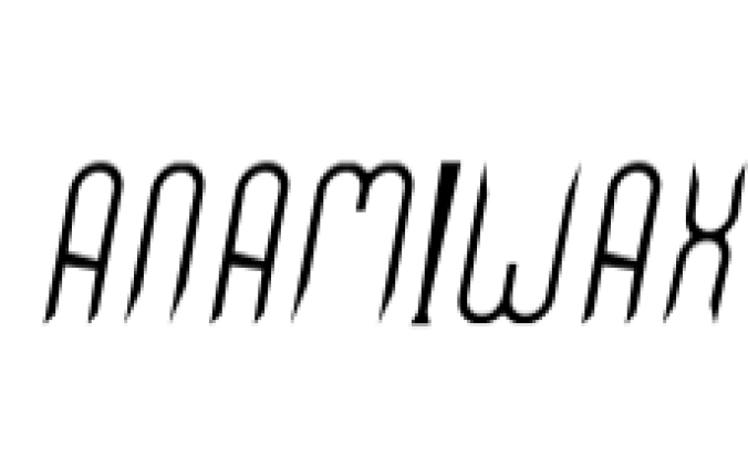 Anamiwax Font Preview