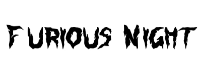 Furious Night Font Preview