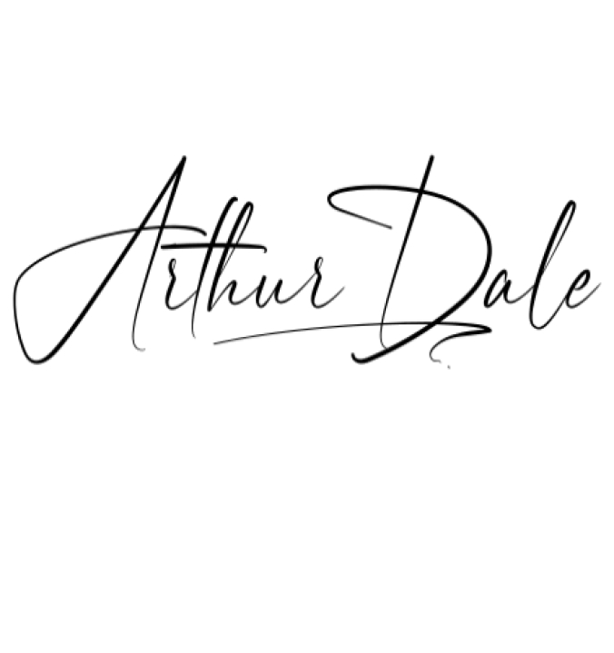 Arthur Dale Font Preview