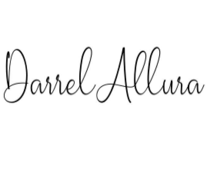 Darrel Allura Font Preview