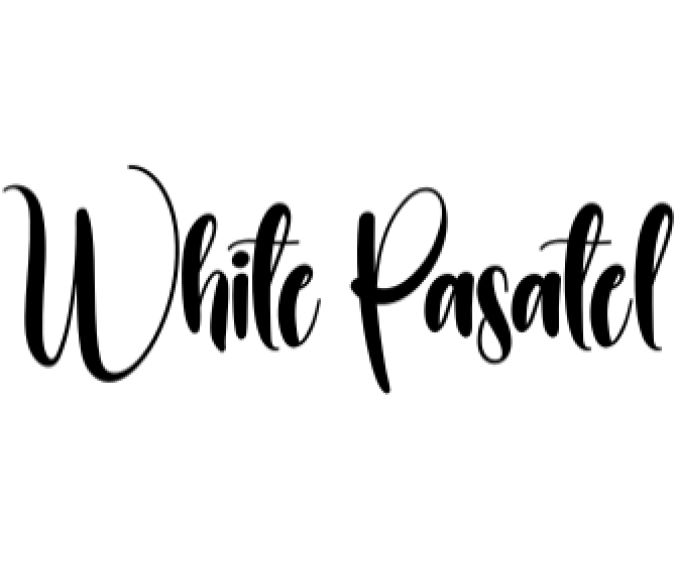 White Pasatel Font Preview