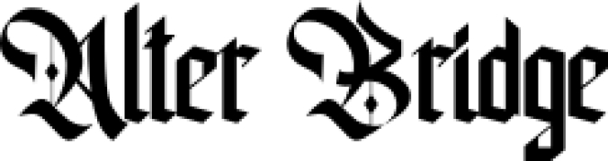 Alter Bridge Font Preview