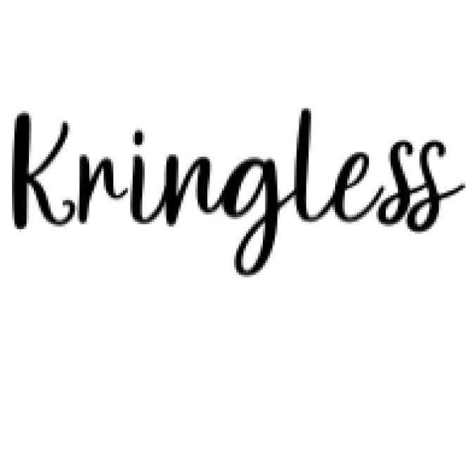 Kringless Font Preview