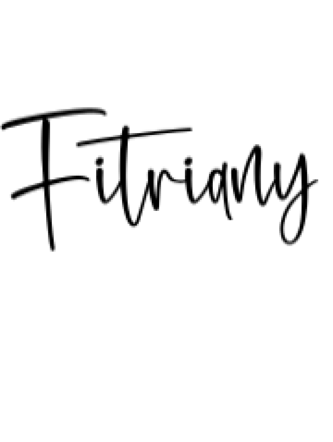 Fitriany Font Preview