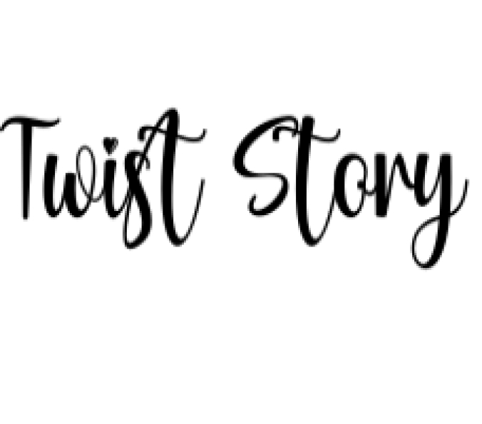 Twist Story Font Preview