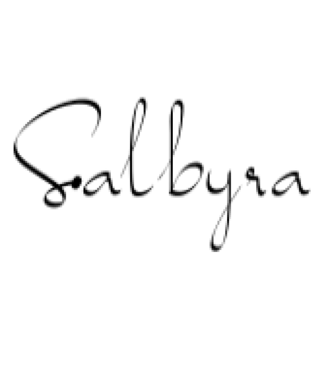 Salbyra Font Preview