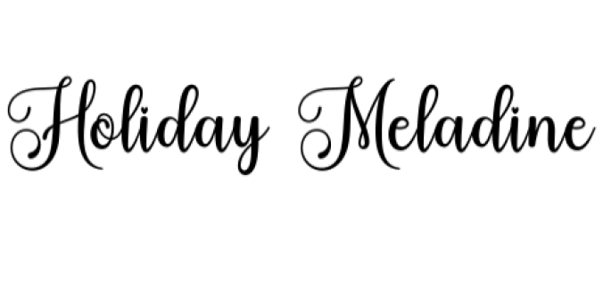 Holiday Meladine Font Preview