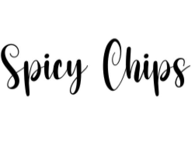 Spicy Chips Font Preview