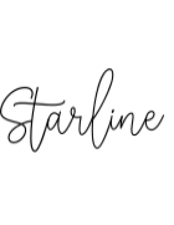 Starline Signature Font Preview