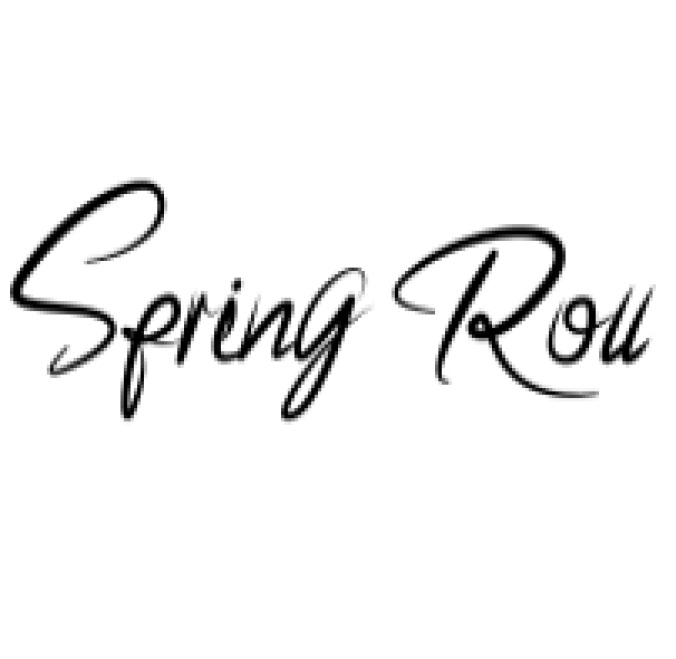 Spring Roll Font Preview