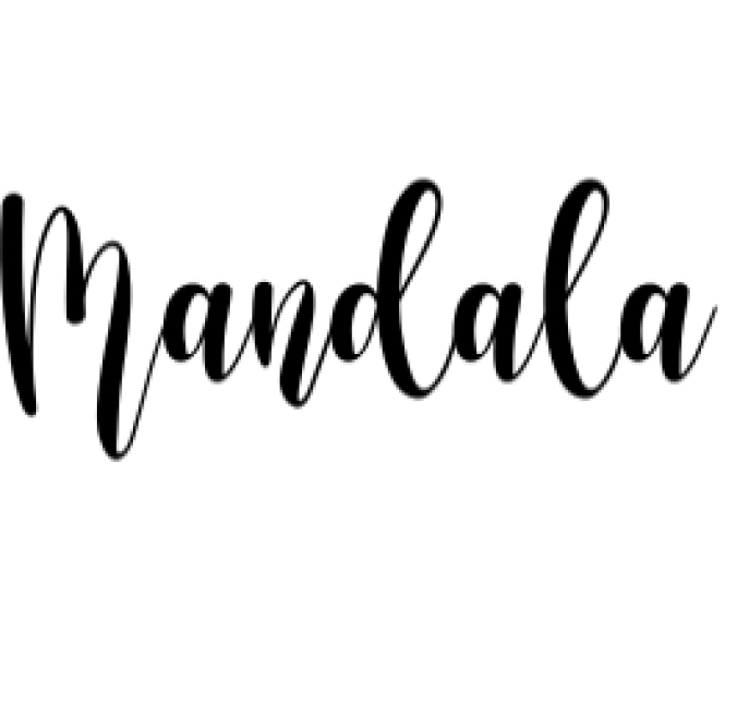 Mandala Font Preview
