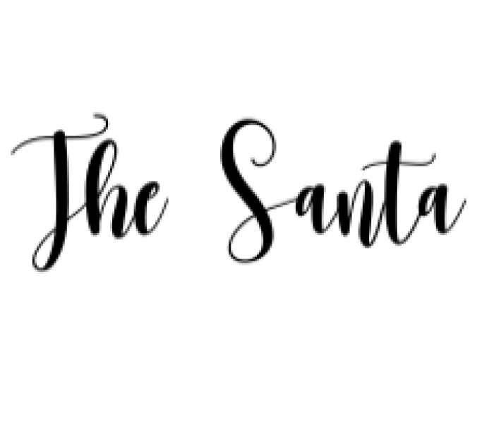 The Santa Font Preview