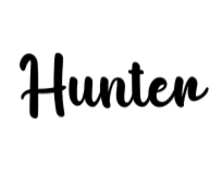 Hunter Font Preview