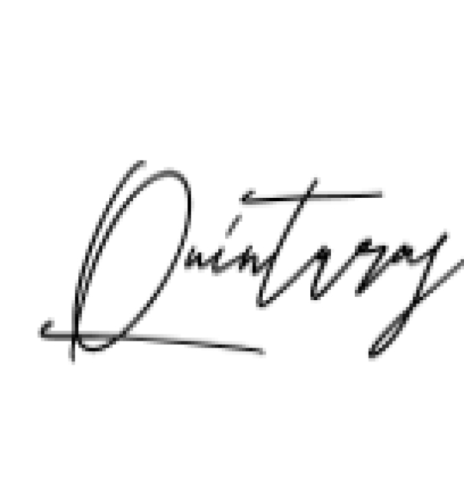 Quintaras Signature Font Preview