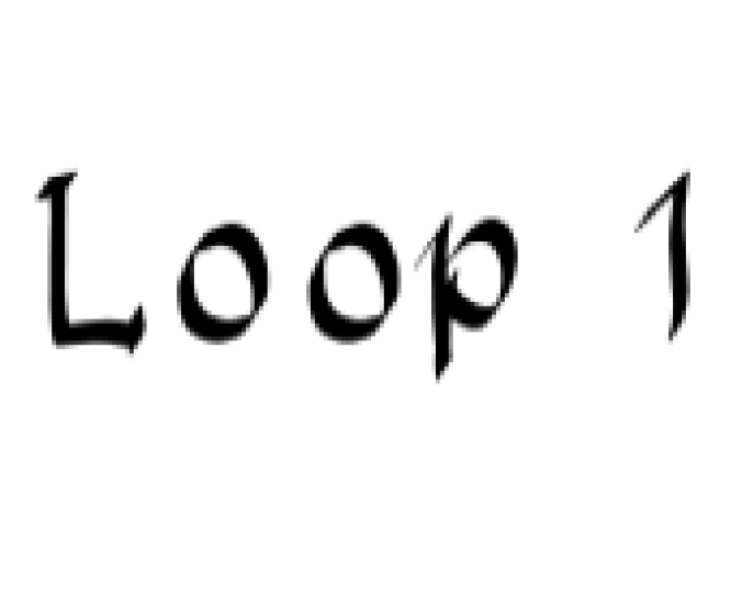 Loop Font Preview
