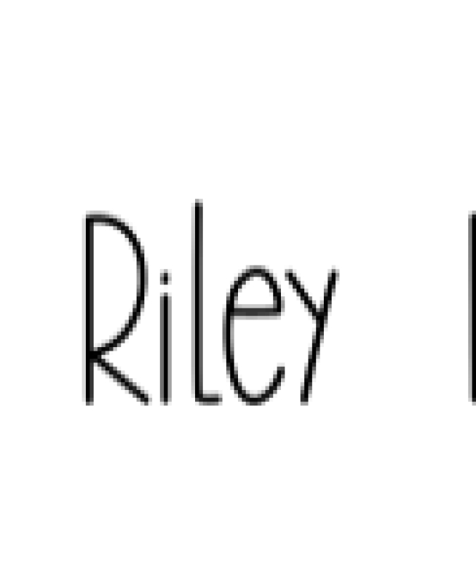 Riley Font Preview