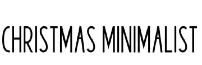 Christmas MInimalist Font Preview