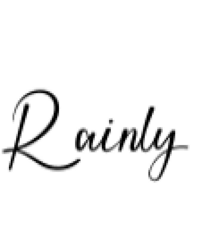 Rainly Font Preview