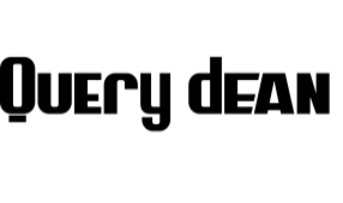Query Dean Font Preview