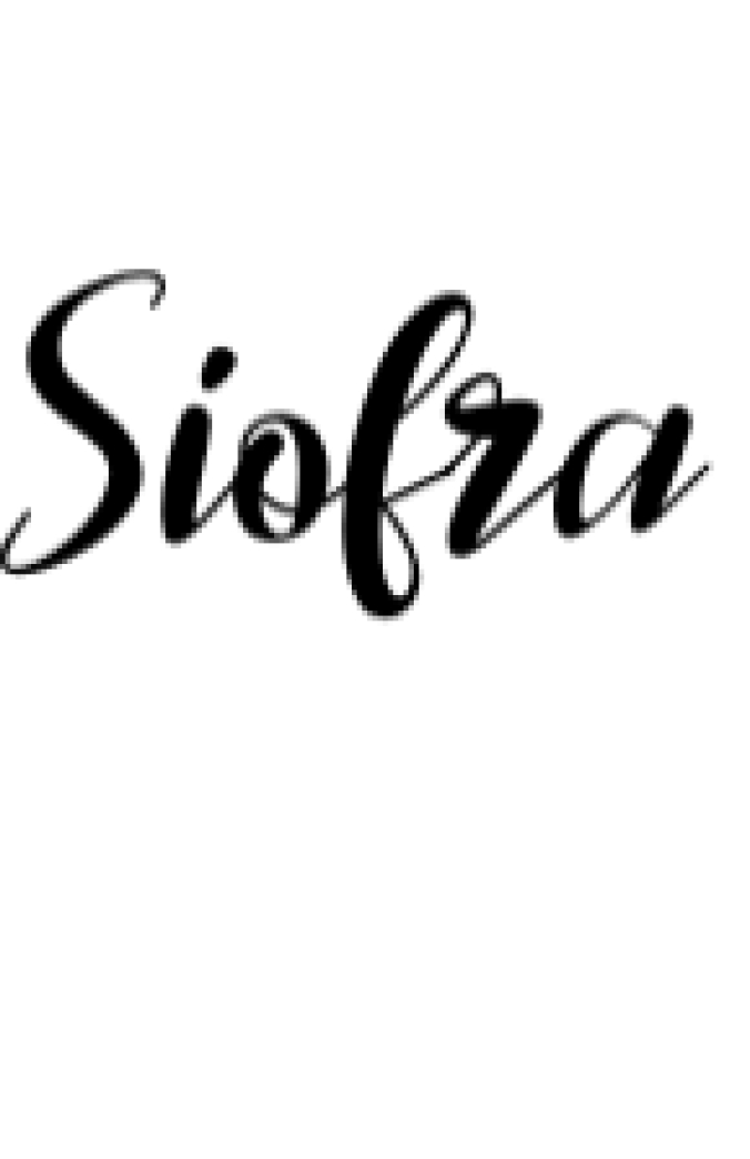 Siofra Font Preview