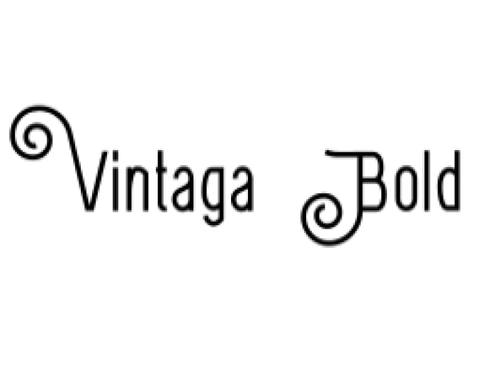 Vintaga Bold Font Preview