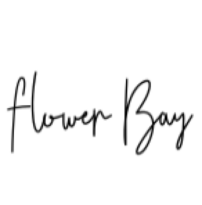 Flower Bay Font Preview