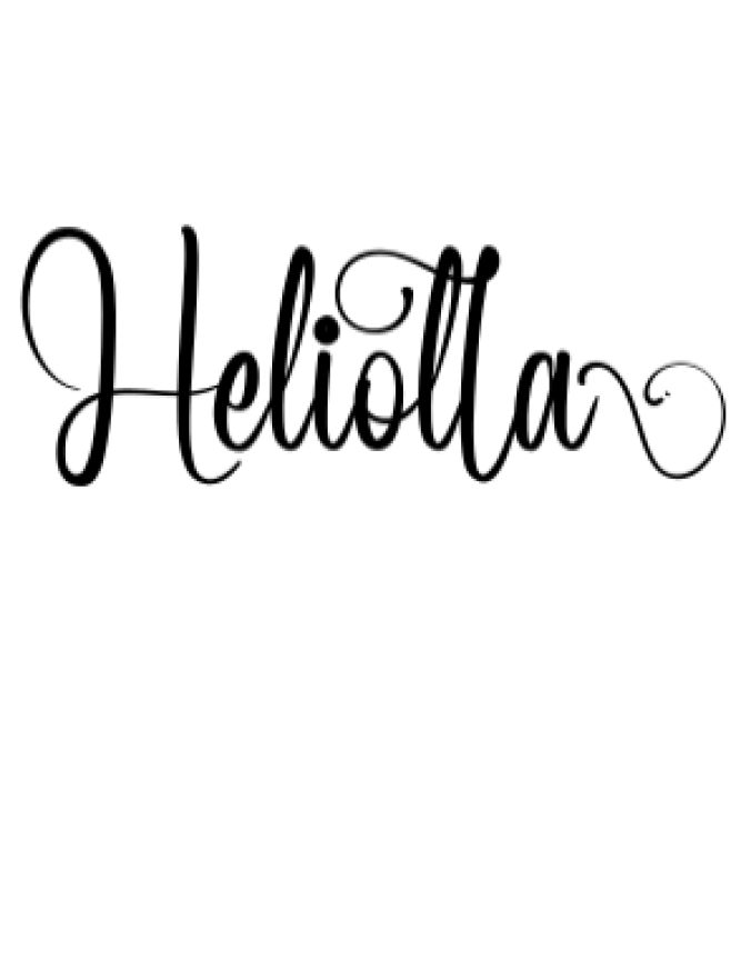 Heliolla Font Preview