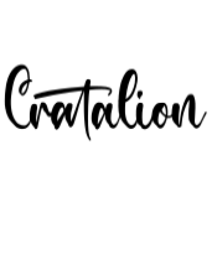 Cratalion Font Preview