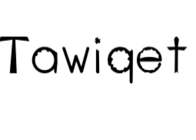 Tawiqet Font Preview